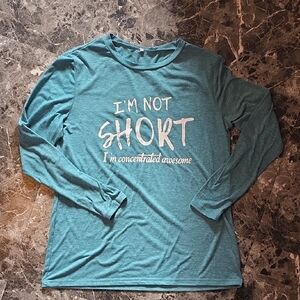 Teal Long Sleeve Graphic Tee